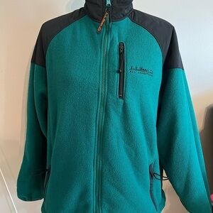 L.L. Bean Green Fleece Jacket